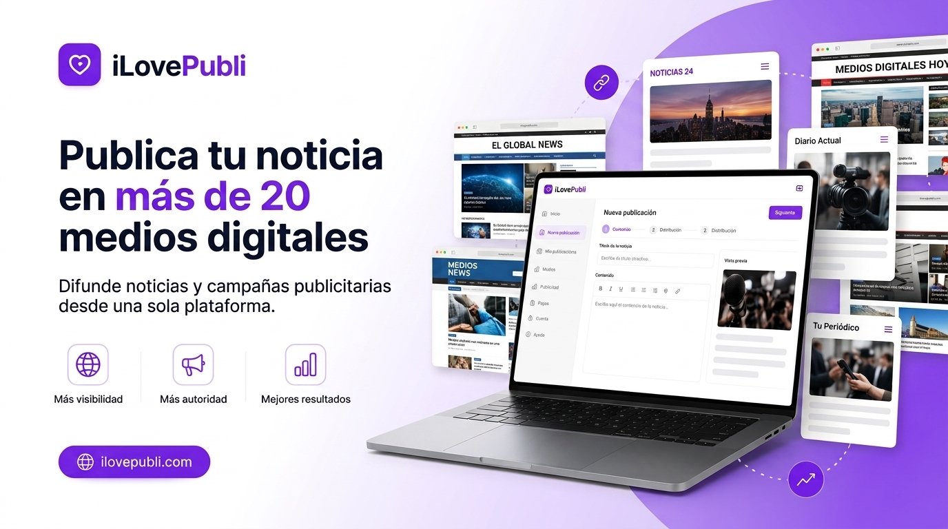 Publica tu noticia corporativa en más de 20 medios digitales